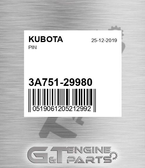3A751-29980 Pin