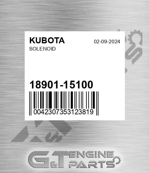 18901-15100 Solenoid
