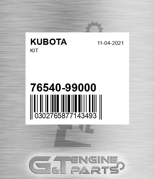 76540-99000 Kit for KUBOTA