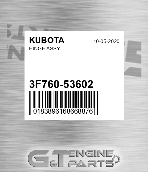 3F760-53602 Hinge Assy