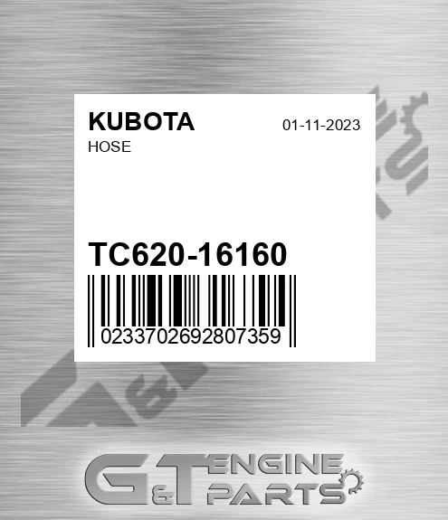 TC620-16160 Hose for KUBOTA