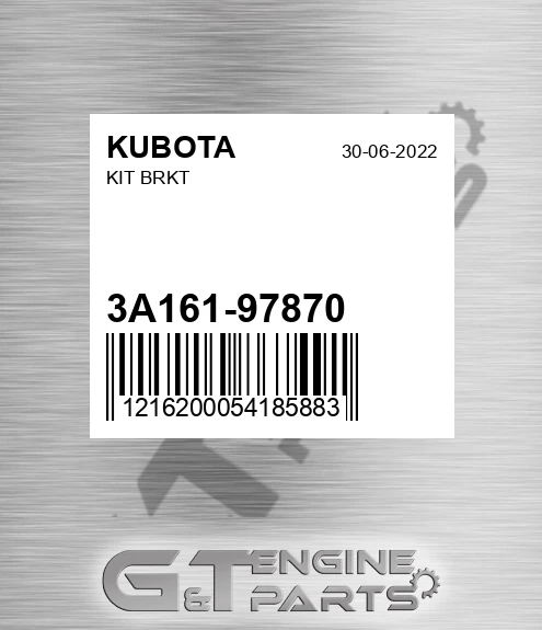 3A161-97870 Kit Brkt