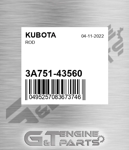 3A751-43560 Rod