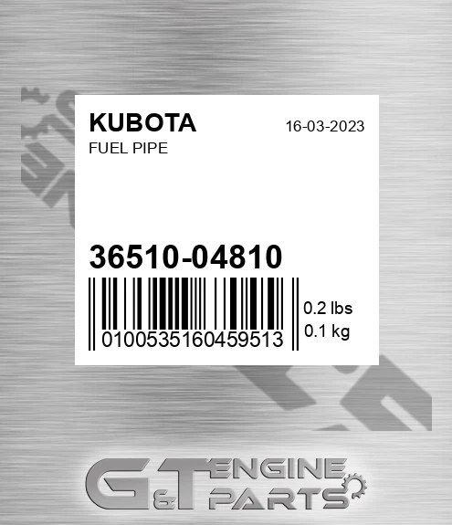 36510-04810 Fuel Pipe