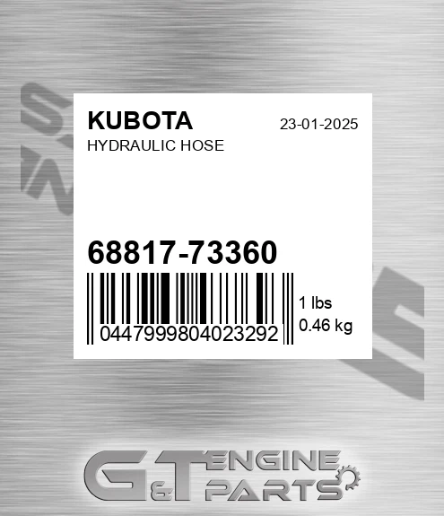 68817-73360 Hydraulic Hose for KUBOTA