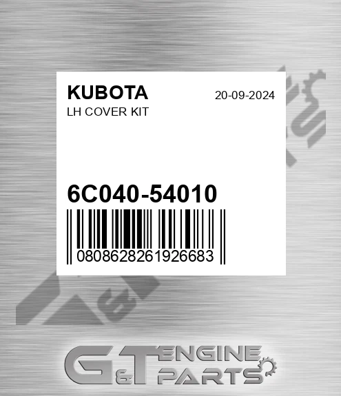 6C040-54010 Lh Cover Kit for KUBOTA