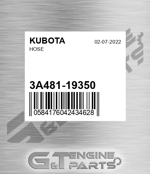 3A481-19350 Hose