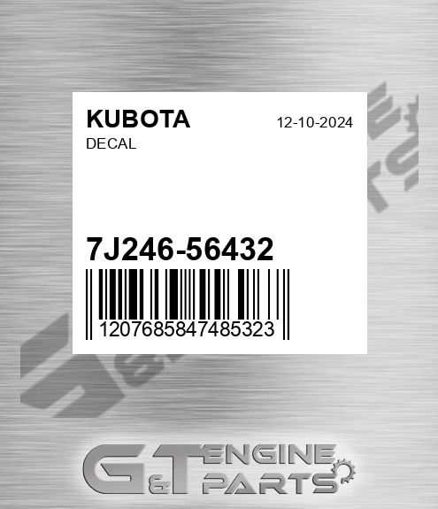 7J246-56432 Decal