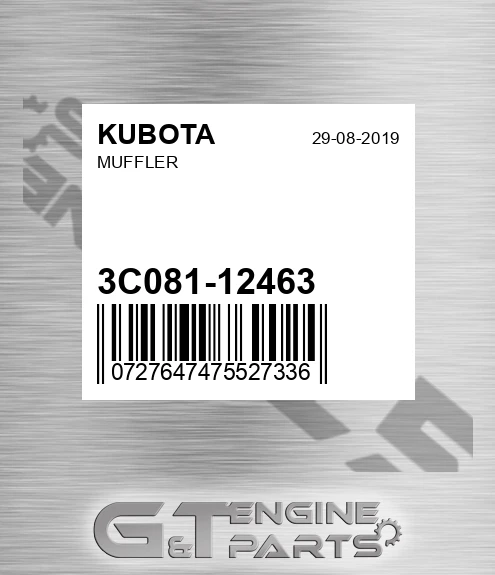 3C081-12463 Muffler