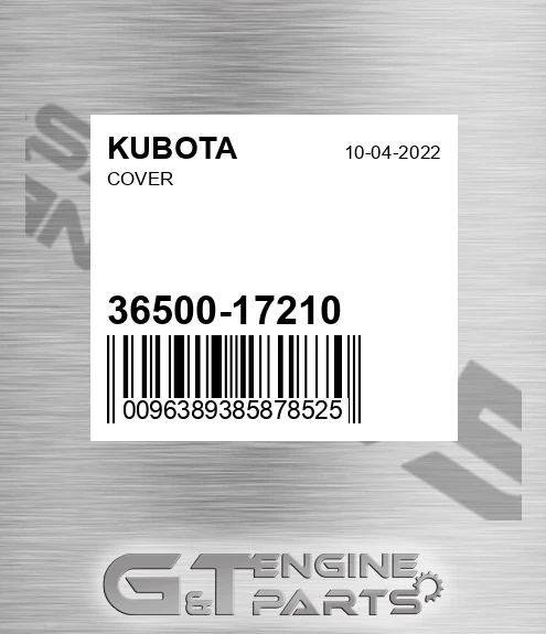 36500-17210 Cover
