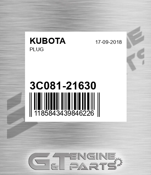 3C081-21630 Plug