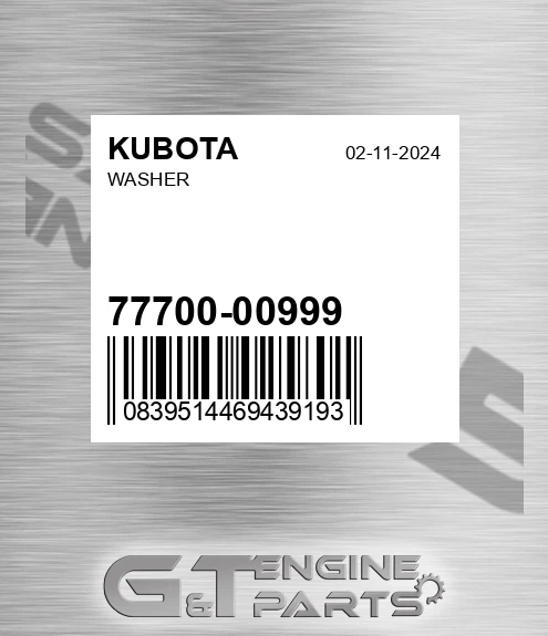 77700-00999 Washer