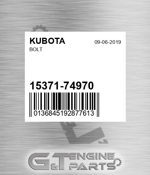 15371-74970 Bolt