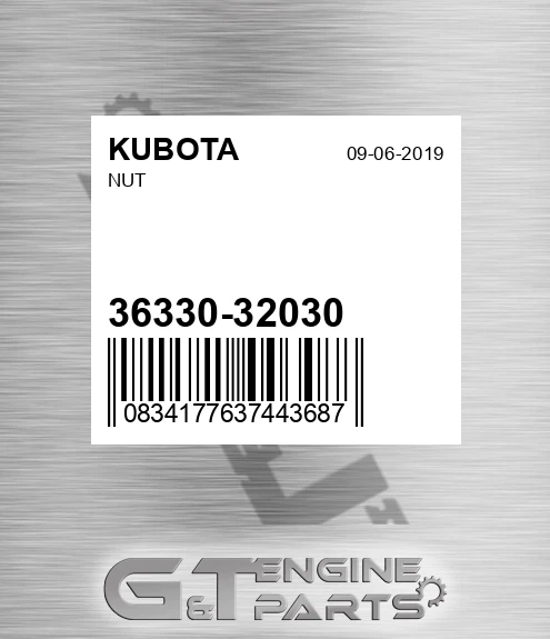 36330-32030 Nut