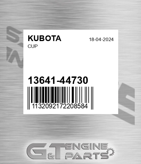 13641-44730 Cup for KUBOTA