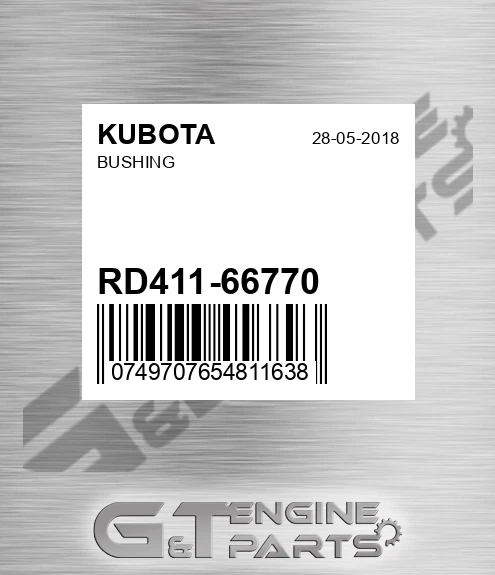 RD411-66770 Bushing for KUBOTA