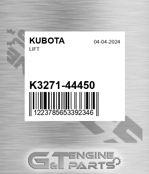 K3271-44450 Lift for KUBOTA