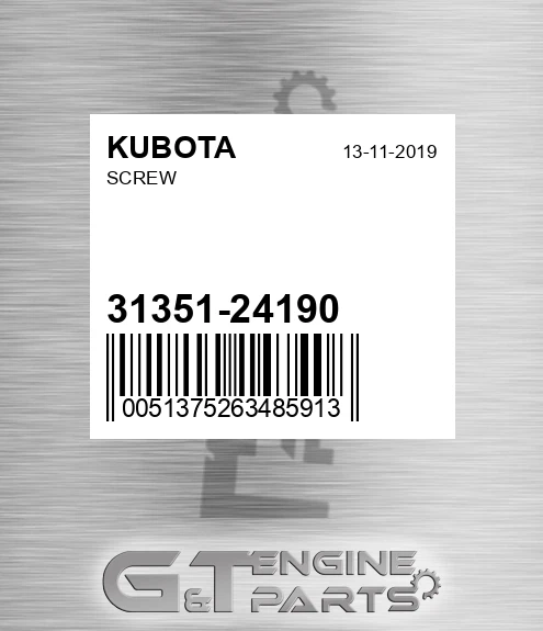 31351-24190 Screw
