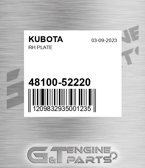 48100-52220 Rh Plate