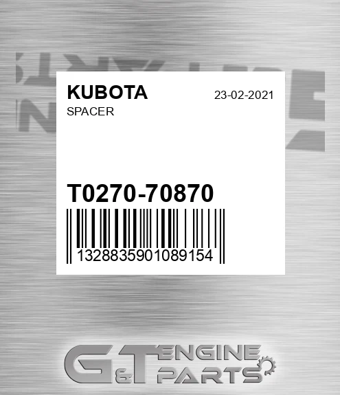 T0270-70870 Spacer for KUBOTA