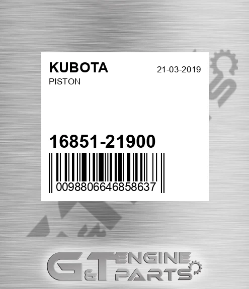 16851-21900 Piston