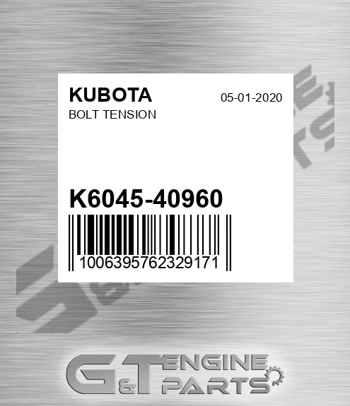K6045-40960 Bolt Tension