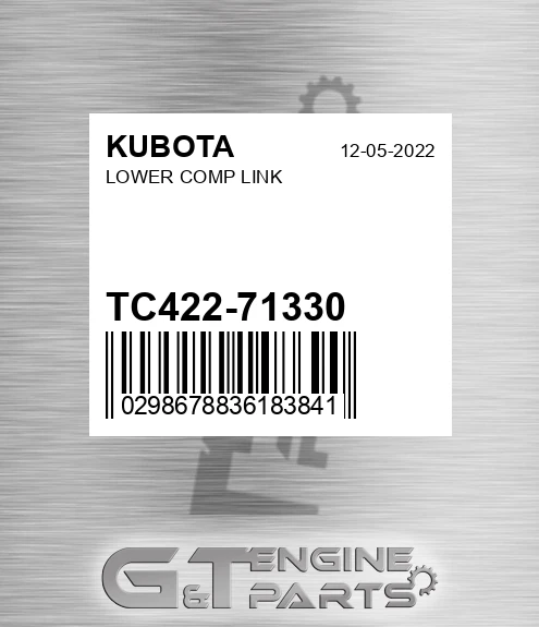 TC422-71330 Lower Comp Link for KUBOTA