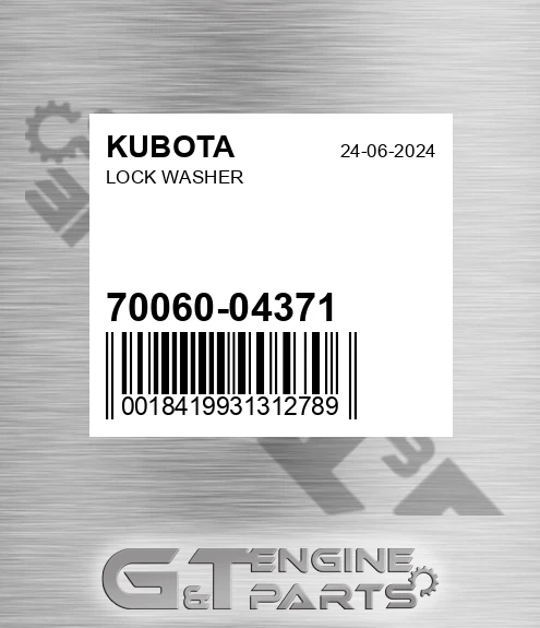 70060-04371 Lock Washer