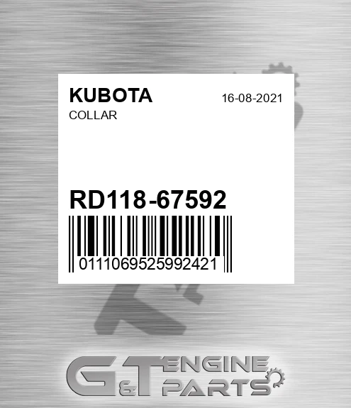 RD118-67592 Collar for KUBOTA