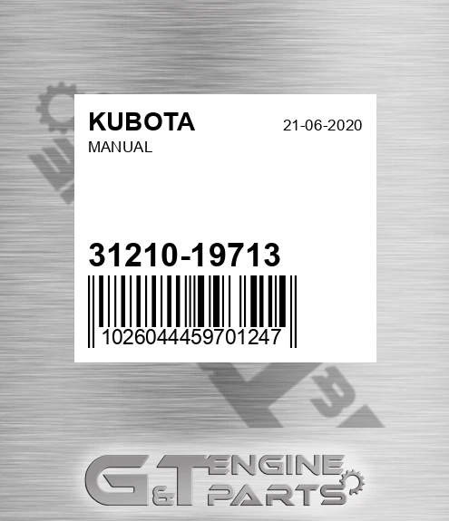 31210-19713 Manual