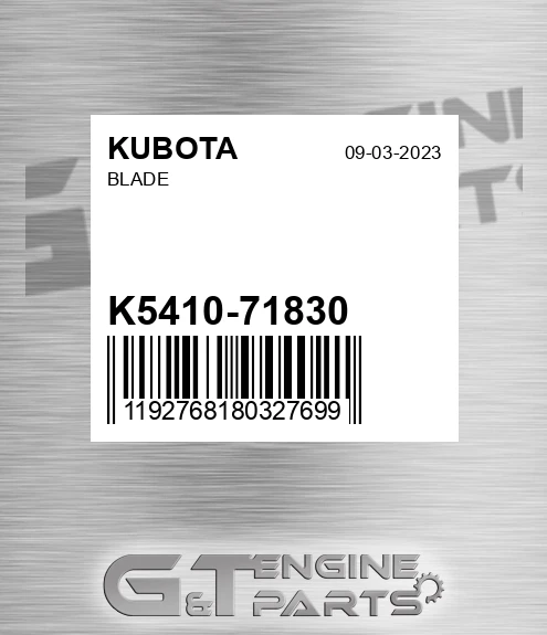 K5410-71830 Blade for KUBOTA