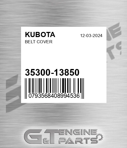 35300-13850 Belt Cover