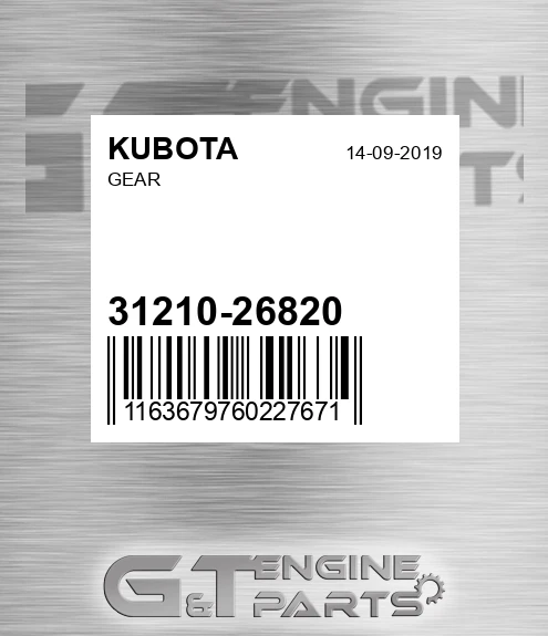 31210-26820 Gear