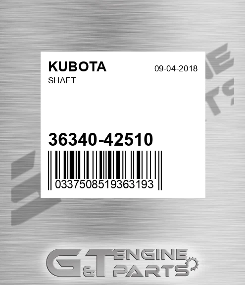 36340-42510 Shaft
