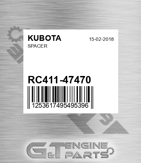 RC411-47470 Spacer for KUBOTA