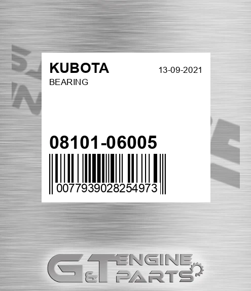 08101-06005 Bearing for KUBOTA