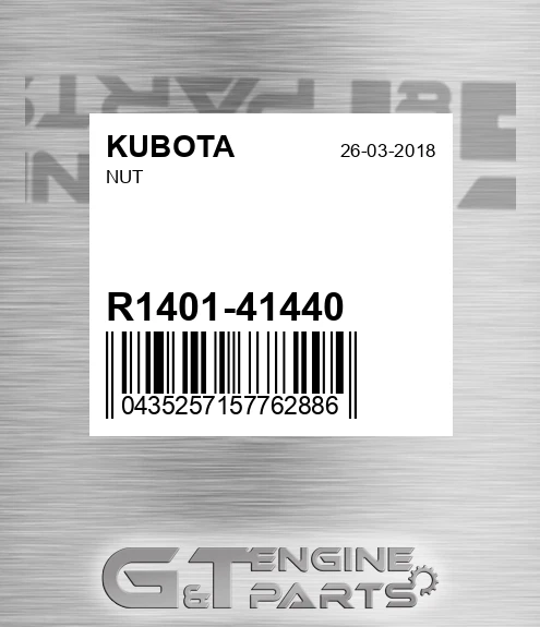 R1401-41440 Nut for KUBOTA