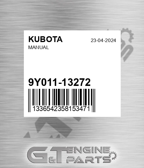 9Y011-13272 Manual