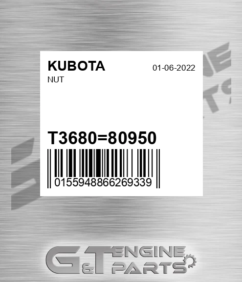 T3680-80950 Nut for KUBOTA