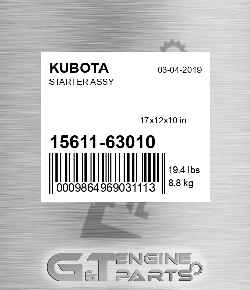15611-63010 Starter Assy