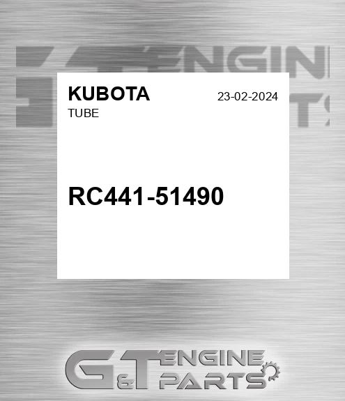 RC441-51490 Tube for KUBOTA