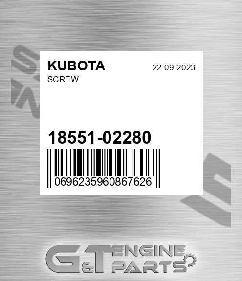 18551-02280 Screw