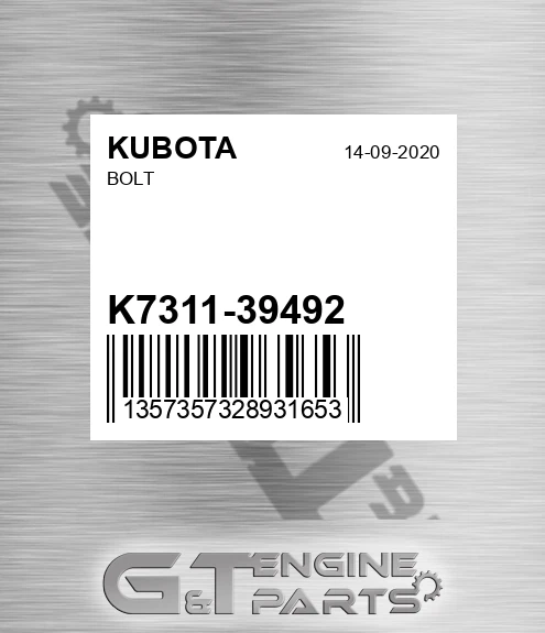 K7311-39492 Bolt