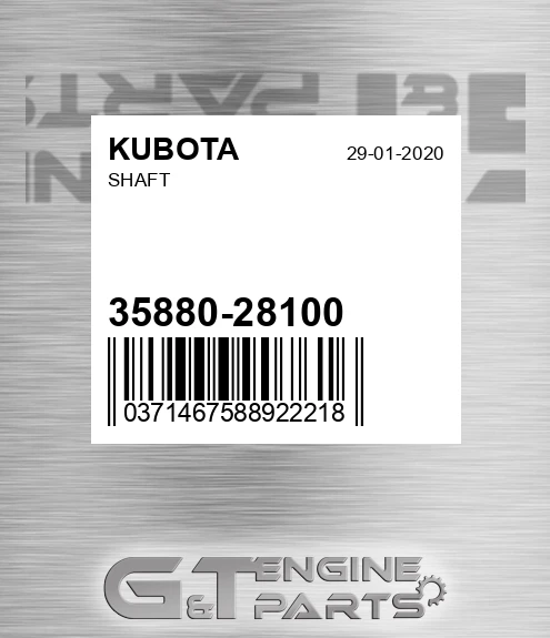 35880-28100 Shaft