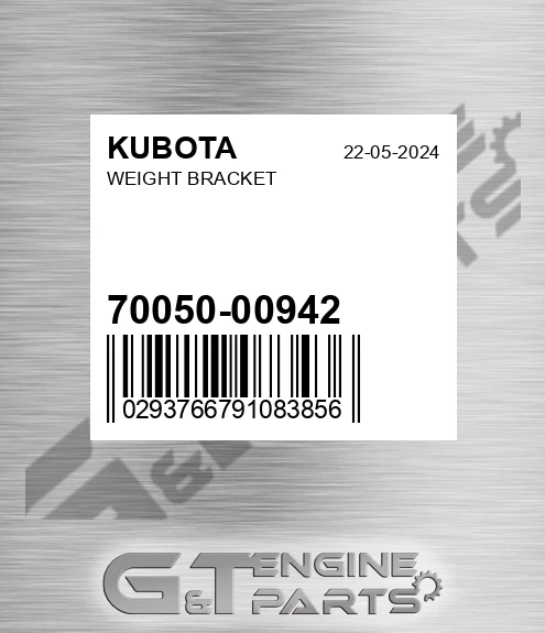70050-00942 Weight Bracket