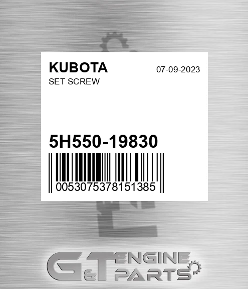 5H550-19830 Set Screw