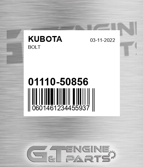 01110-50856 Bolt