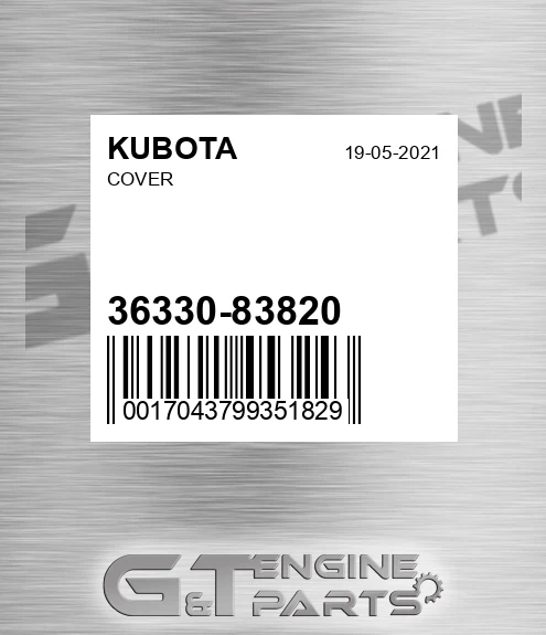 36330-83820 Cover