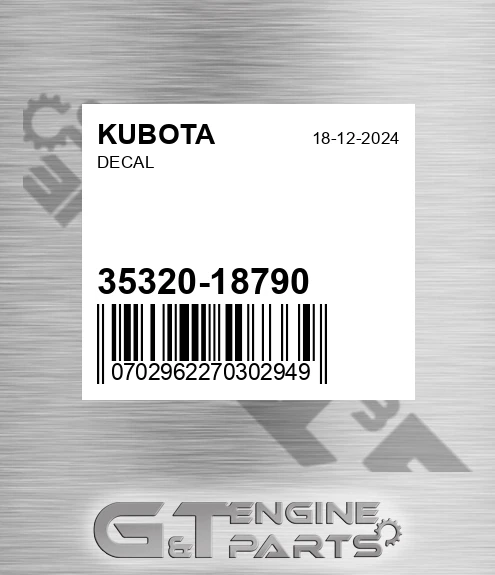 35320-18790 Decal