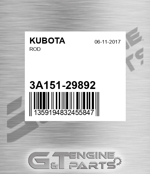 3A151-29892 Rod